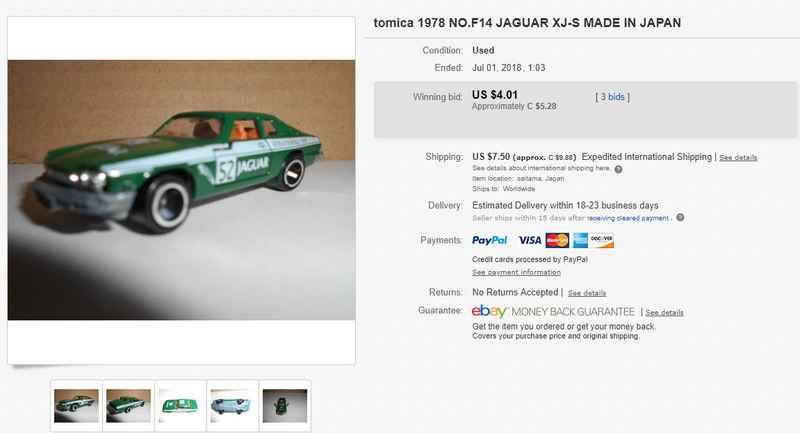Illustration for article titled Miracle Fix - Tomica Jaguar XJ-S Racing